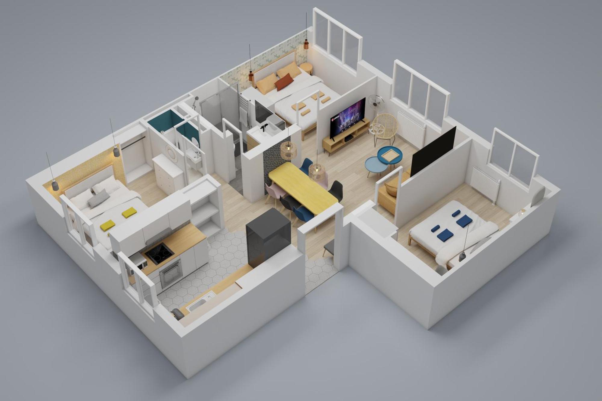 Apartmán Bienvenue Chez Ed Villeurbanne Exteriér fotografie